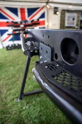 Land Rover Defender Rear Step - Heavy-Duty with Military-Style Anti-Slip Coating