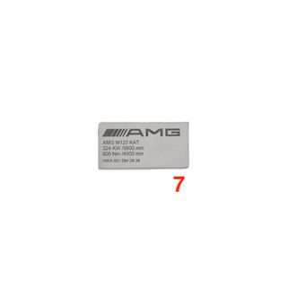 Mercedes AMG Engine Version Designation Decals