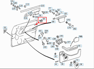 Mercedes-Benz R129 SRS Door Panel Trim Plug (Cover Cap) 2107271088