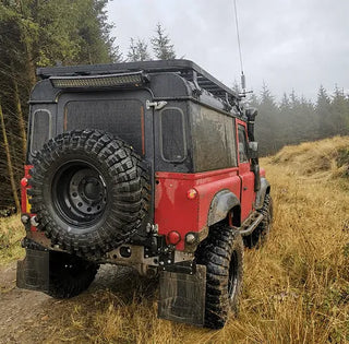 Land Rover Defender Spare Wheel Carrier - Durable & No-Drill Installation