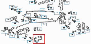 Mercedes-Benz W123 Insert Door - Left or Right - 1087660390