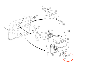 Mercedes W140 Door Speaker Grille Cover Left or Right (A1407270388 / A1407270488) - All Colors
