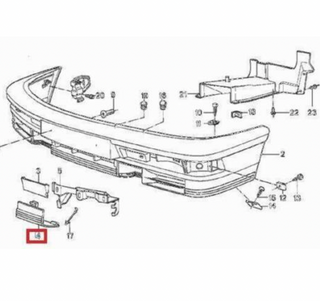 BMW E28 Front Bumper Cover Cap Right or Left (518 518i 520i 524d 524td 525e 525i )