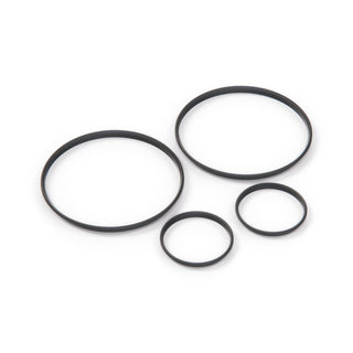 BMW E30 Gauge Cluster Rings Set of 4 Black