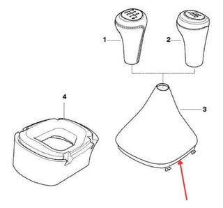 BMW E46 Shift Boot Frame Trim Ring LHD Or RHD Black