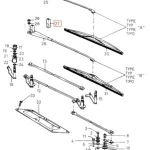 Ford Fiesta Wiper Arm Cover Cap Set Of 2 Black 6122500 – 82GGT04178AA