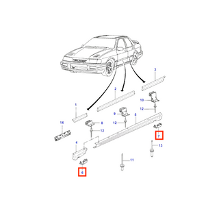 Ford Sierra Cosworth Jacking Point Covers Set Of 4 Primed 1656350 / 1656351 / 1656352 / 1656353