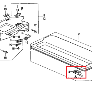 Honda Civic Bar B Support Set Of 2 Black 84402-SH3-950