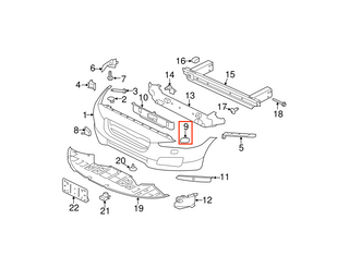 Jaguar XF 2016-2020 Front Bumper Headlamp Washer Cover Set of 2 Primed T2H45318LML / T2H3927LML