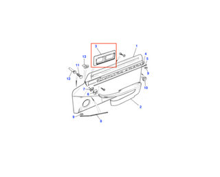 Jaguar XJS 92-96 Seat Switch Pack Bezel Trim Escutcheon Black BEC9536