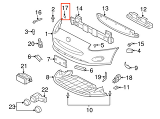 Jaguar XK Front Bumper Tow Eye Cap C2P2525XXX