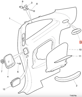 Jaguar XK8 Coupe/Convertible Seatbelt Escutcheon All Colors GJA2489AC