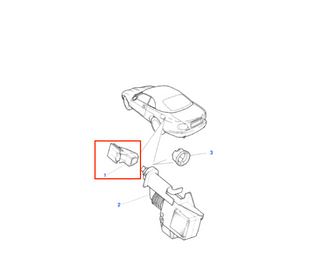 Jaguar XK8 Fuel Filler Release Striker Black HJA3097AD