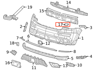 Jeep Grand Cherokee Headlight Lamp Washer Cover Left or Right Side 5XL51TZZAA 5XL50TZZAA