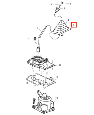 Jeep Wrangler Manual Trans Gear Shifter Leaver Boot Bezel Black 5166490AB