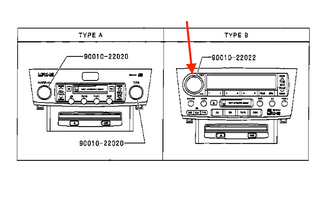 Lexus LS430 Navigation Radio CD Player Receiver Knob 90010-22022