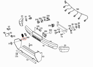 Mercedes-Benz G-class W463 Front Bumper Grille A4638850053