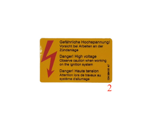 Mercedes-Benz Sticker Dangerous High Voltage