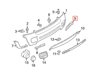 MINI R56 R57 R58 R59 JCW Aero Kit Rear Bumper Towing Tow Eye Trim Grille Black 51120413254