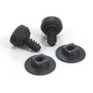 Nissan Datsun 280ZX, 300ZX Trunk Panel Plastic Lock Bolt Retainer Set Black 76981-01P00, 84987E, 84987F