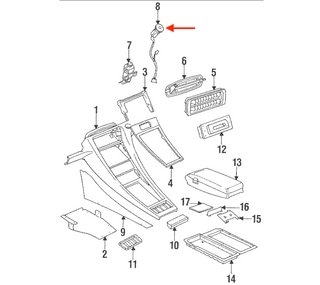 Porsche 928 Repair Kit Interior Temperature Sensor Cover Black 92862404100