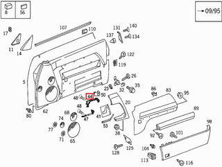 Mercedes-Benz R129 Door Seat Control Top Frame Bracket Left Or Right Black A1297270111 / A1297270211