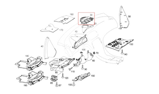 Mercedes-Benz R230 Instrument Panel Dash Center Cover (MERCEDES SL 03-05 A2306801139)