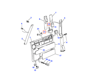 Range Rover Classic Door Inner Grab Handle & Screw Cover MXC1306 & MXC1309