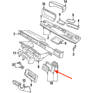 Range Rover Interior Fusebox Cover BTR3486RUN