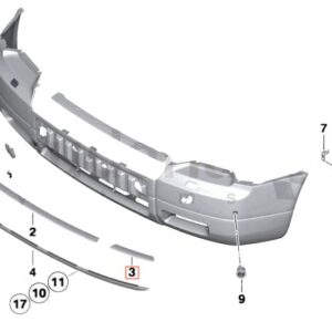 Rolls Royce Phantom Coupe Front Bumper Left Or Right Primed Or Black 51 11 7173683  51 11 7173684