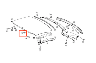 Mercedes-Benz SLK R170 Top Roof Emergency Control Cap - All Colors Available (A1709880035)