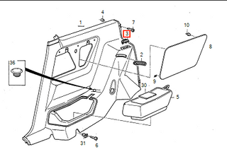 Volvo 480 Back Seat Inclinasion Set Of 2 Black Gray Or Saddle 3413101