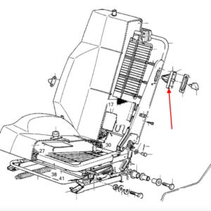 Volvo 480 Seat Hinge Support 3416863