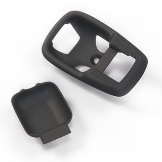 VW Door Pull Latch Cover Plate & Finger Cup Black 111837239B