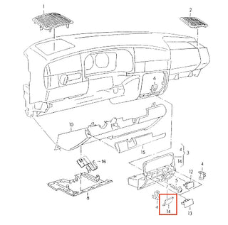 VW Jetta Golf MK3 GLX OBD Port Cover Trim Black NLA 1H1858981B