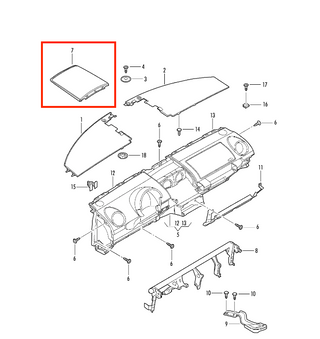 VW New Beetle Center Console 3 VDO Gauges Cover LHD Or RHD 1C0858061B