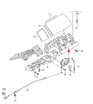 Volkswagen New Beetle Holder Convertible Repair Kit for Soft Top Flap - Black - Left or Right - 1Y0871349B / 1Y0871350B