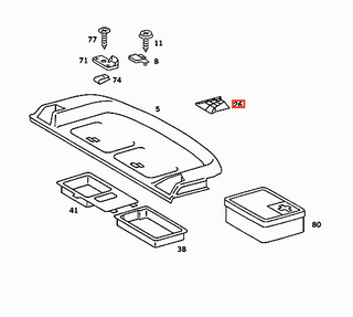 Mercedes W126 Rear Speaker Cover Grille Set of 2 - All Colors (A1268201812)