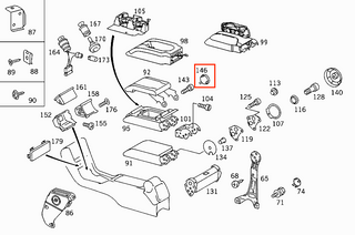 Mercedes W140 Console Screw Cover Lid Bezel Trim Set of 2 (A1409730089) - All Colors