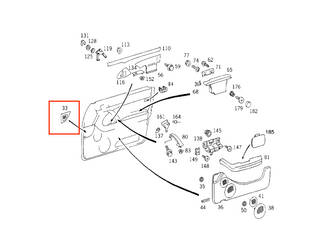 Mercedes W140 Vent Nozzle Air Trim Cover Left or Right (A1407270588 / A1407270688)