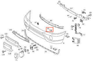 Mercedes W163 ML AMG Headlight Washer Cover Left or Right (A1638690308 / A1638690408)